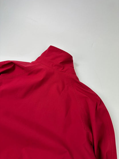 Prada Sport SS2000 Red Rose Nylon Windbreaker Nylon Bomber Jacket