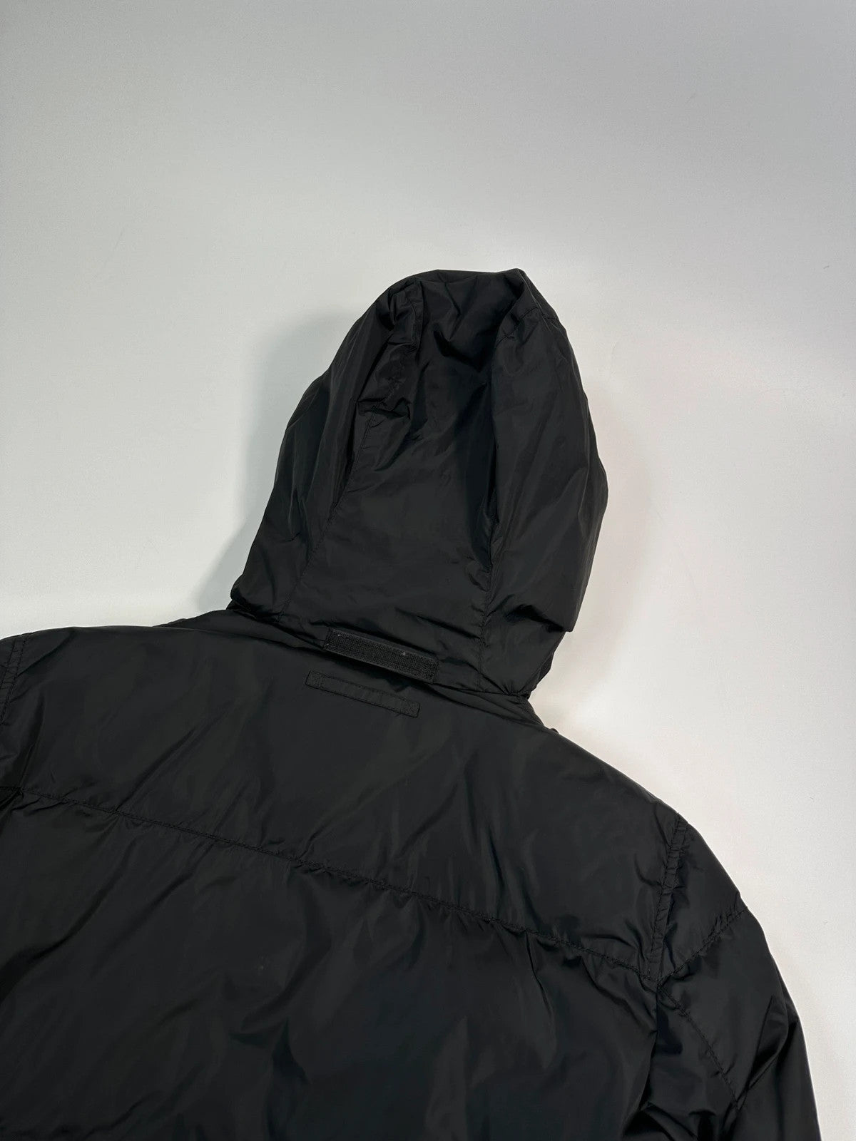 Prada Sport FW2008 Black Nylon Down Hooded Puffer Jacket