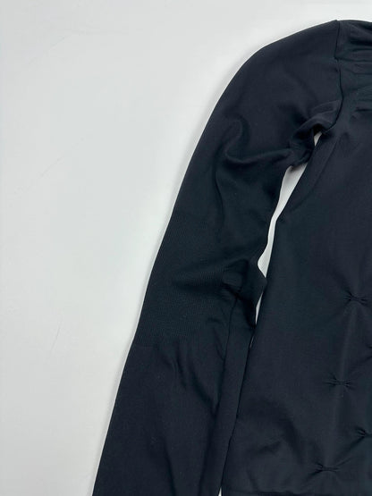 Marithé + François Girbaud 90’s Dark Navy High Neck Sporty Top