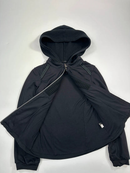 Marithé + François Girbaud 00’s Black Tech Hooded Jacket