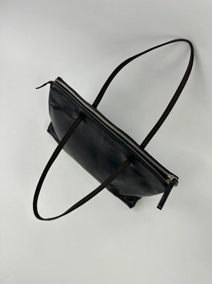 Miu Miu 90’s Black Leather ShoulderBag Rectangular