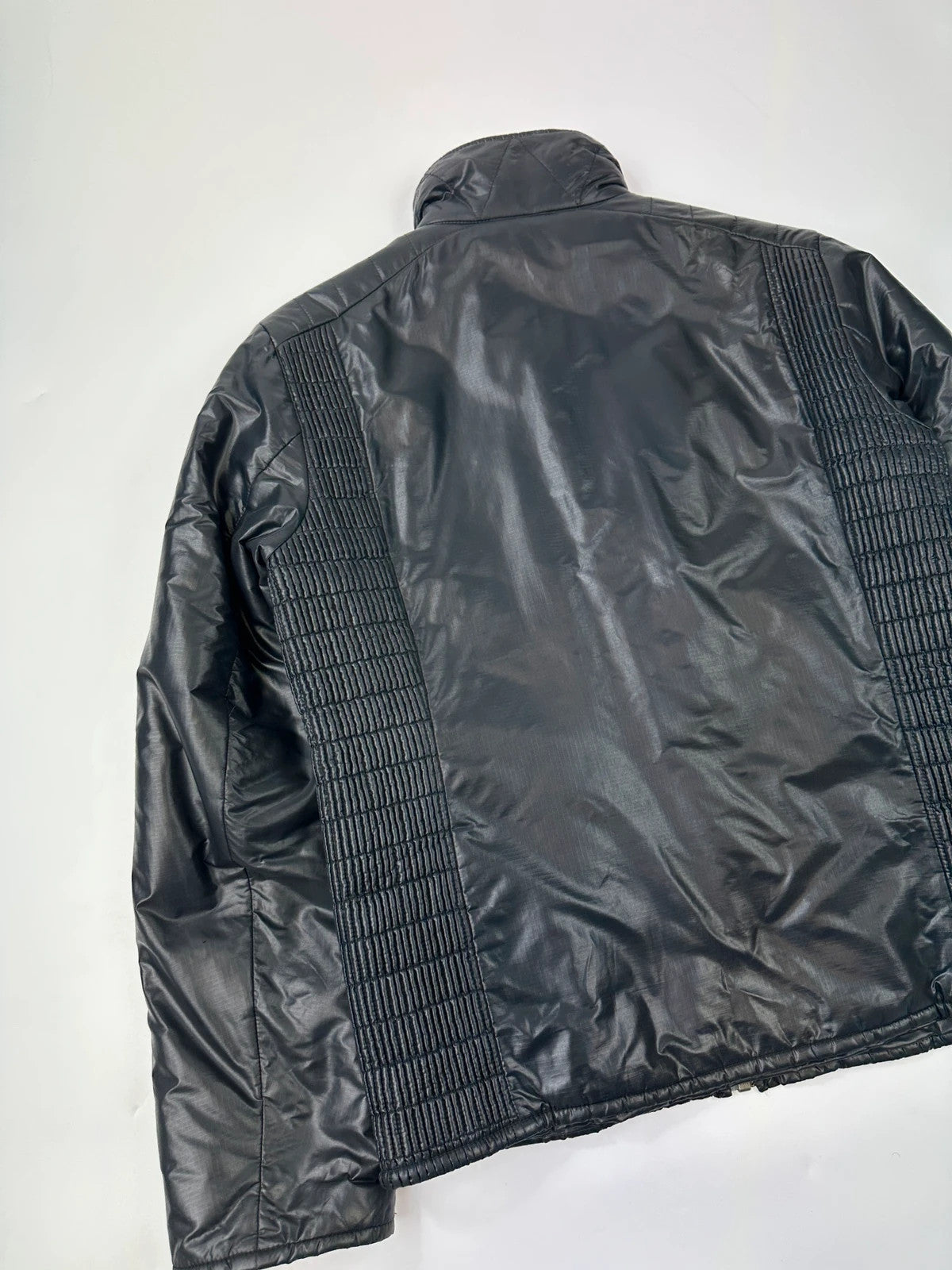 Prada Sport FW2008 Black Crinkle Nylon Padded Jacket