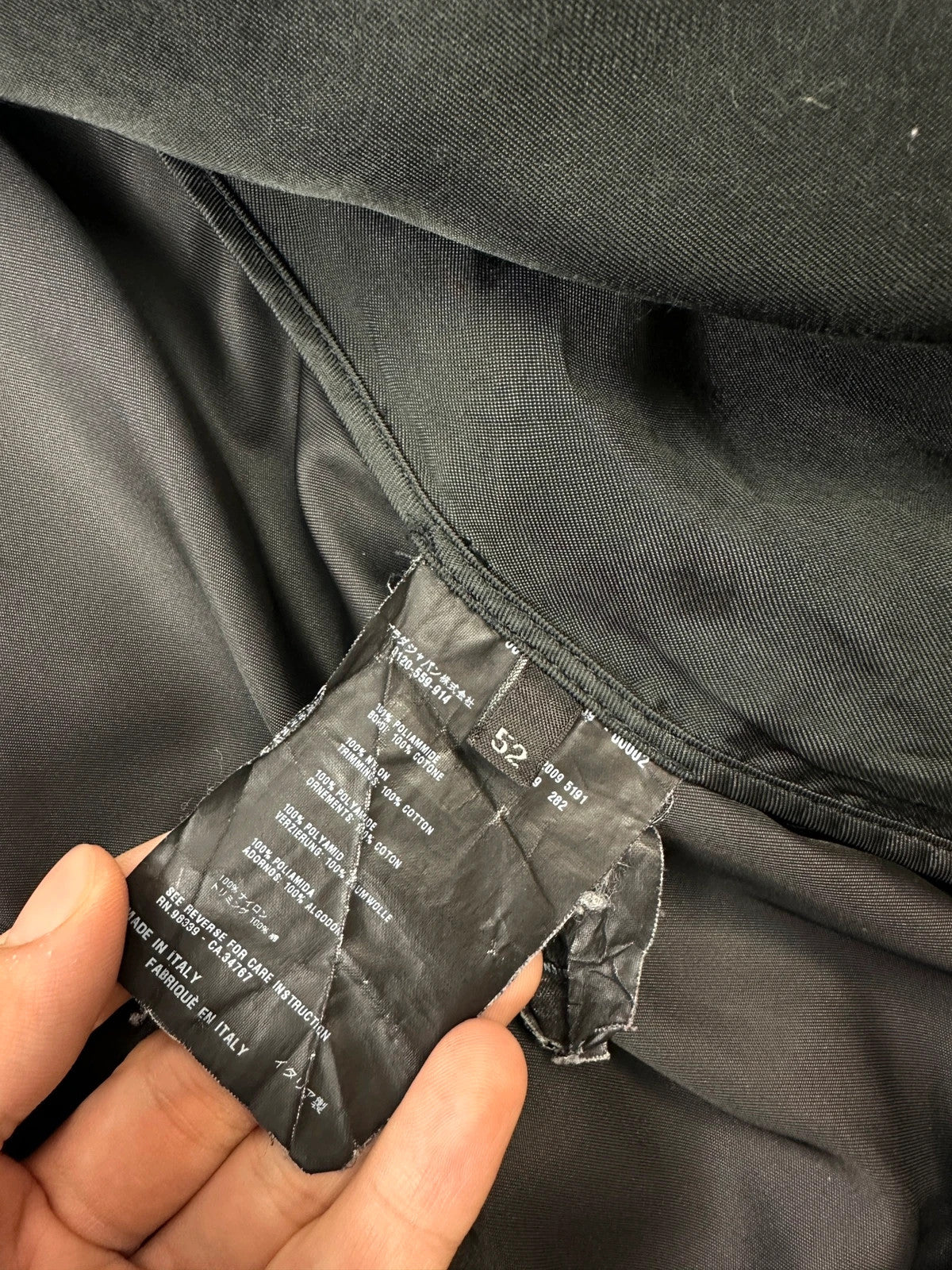 Prada Milano FW2009 Black Military Light Nylon Bomber Jacket