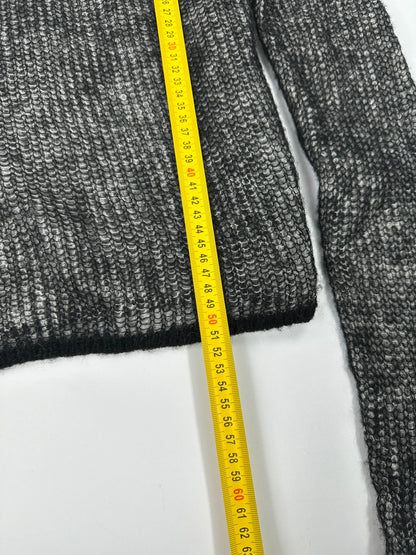 Acne Studio 00’s Black & White Mesh Cashmere & Wool Knit Sweater