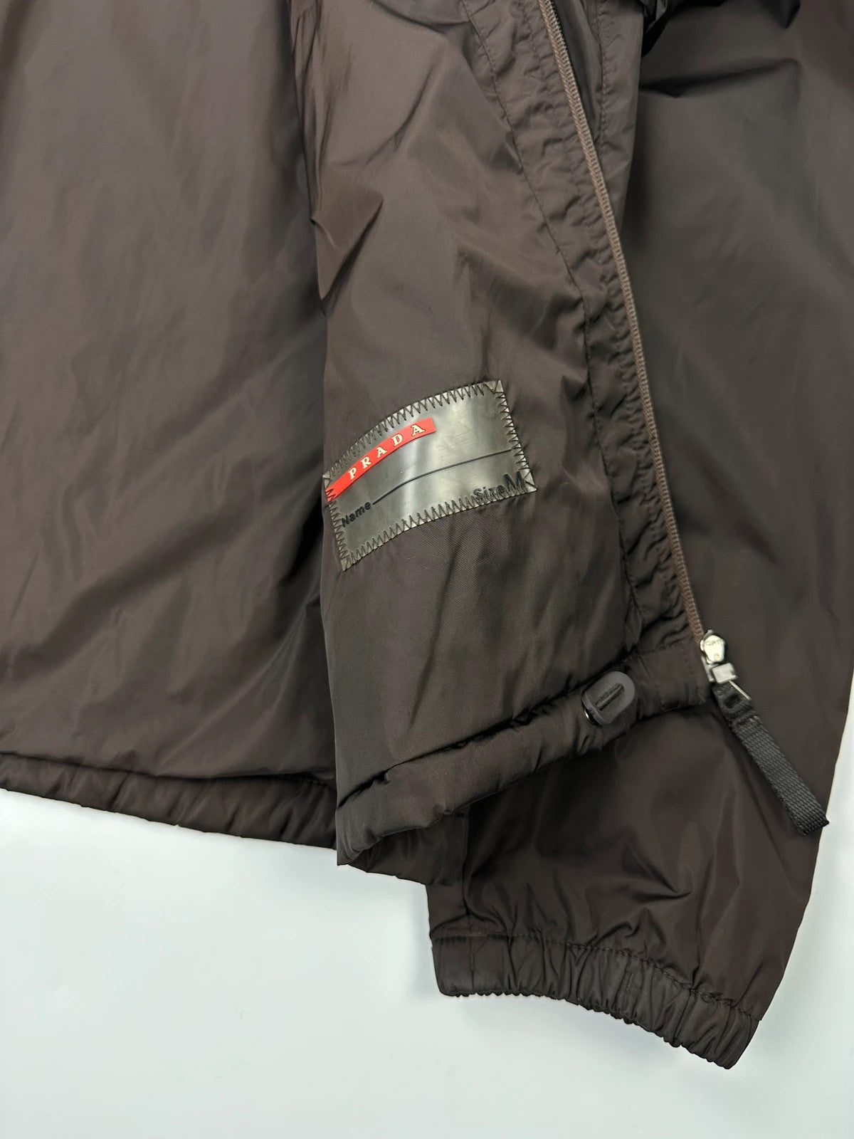 Prada Sport FW2006 Brown Padded Nylon Hooded Jacket