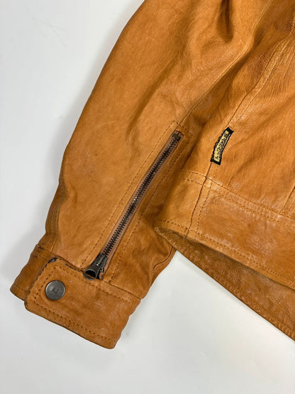 Armani Jeans 00’s Camel Leather Jacket