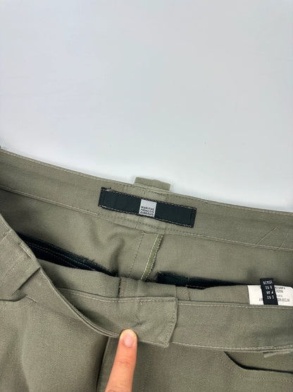 Marithé + François Girbaud 00’s Khaki Tech Zip Pants