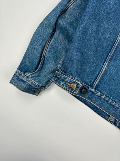 Armani Jeans 90’s Navy Blue Boxy Cut Denim Jacket