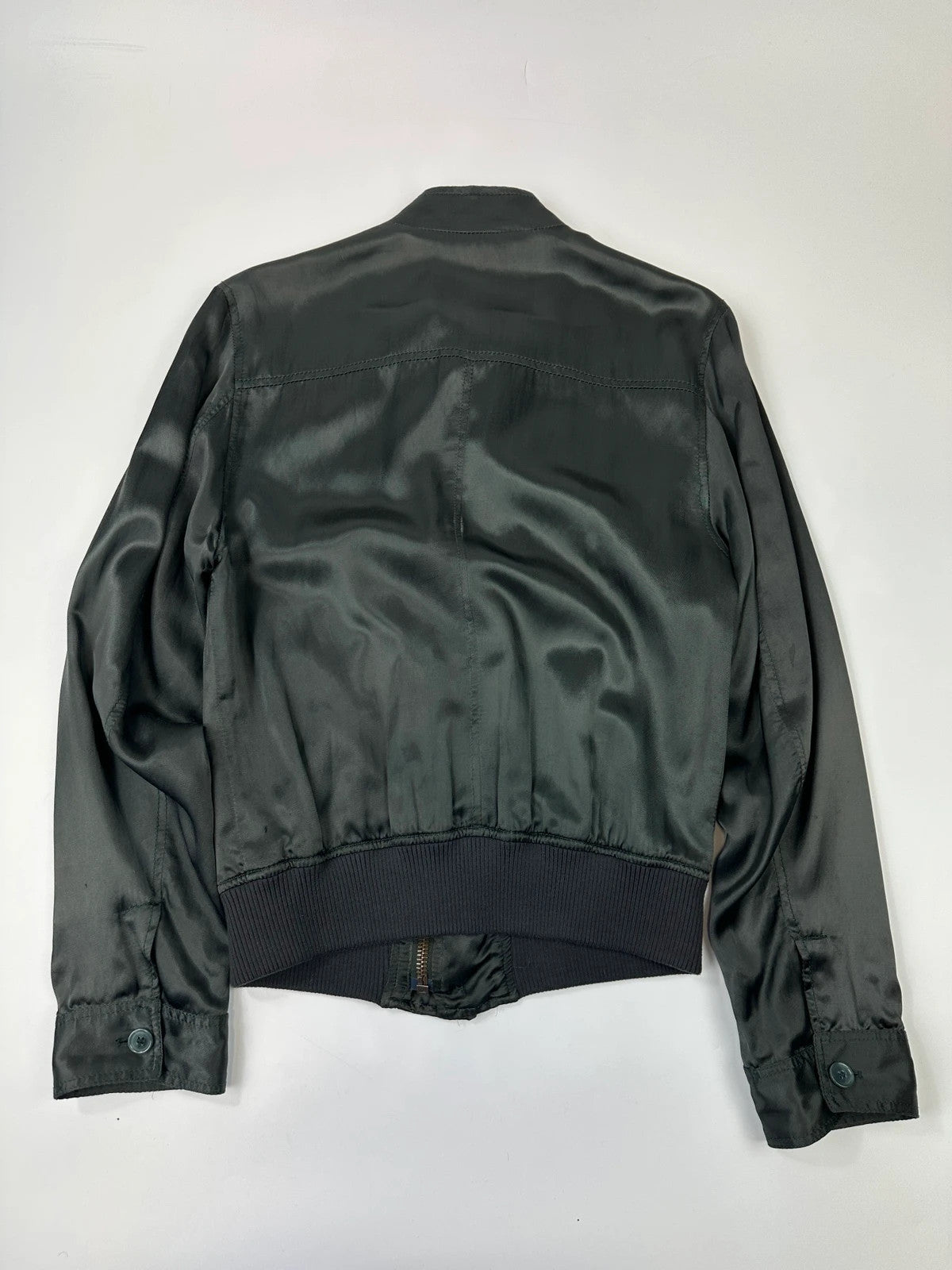 Dolce & Gabbana Super Light Dark Green Cargo Flight Jacket