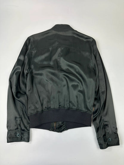 Dolce & Gabbana Super Light Dark Green Cargo Flight Jacket