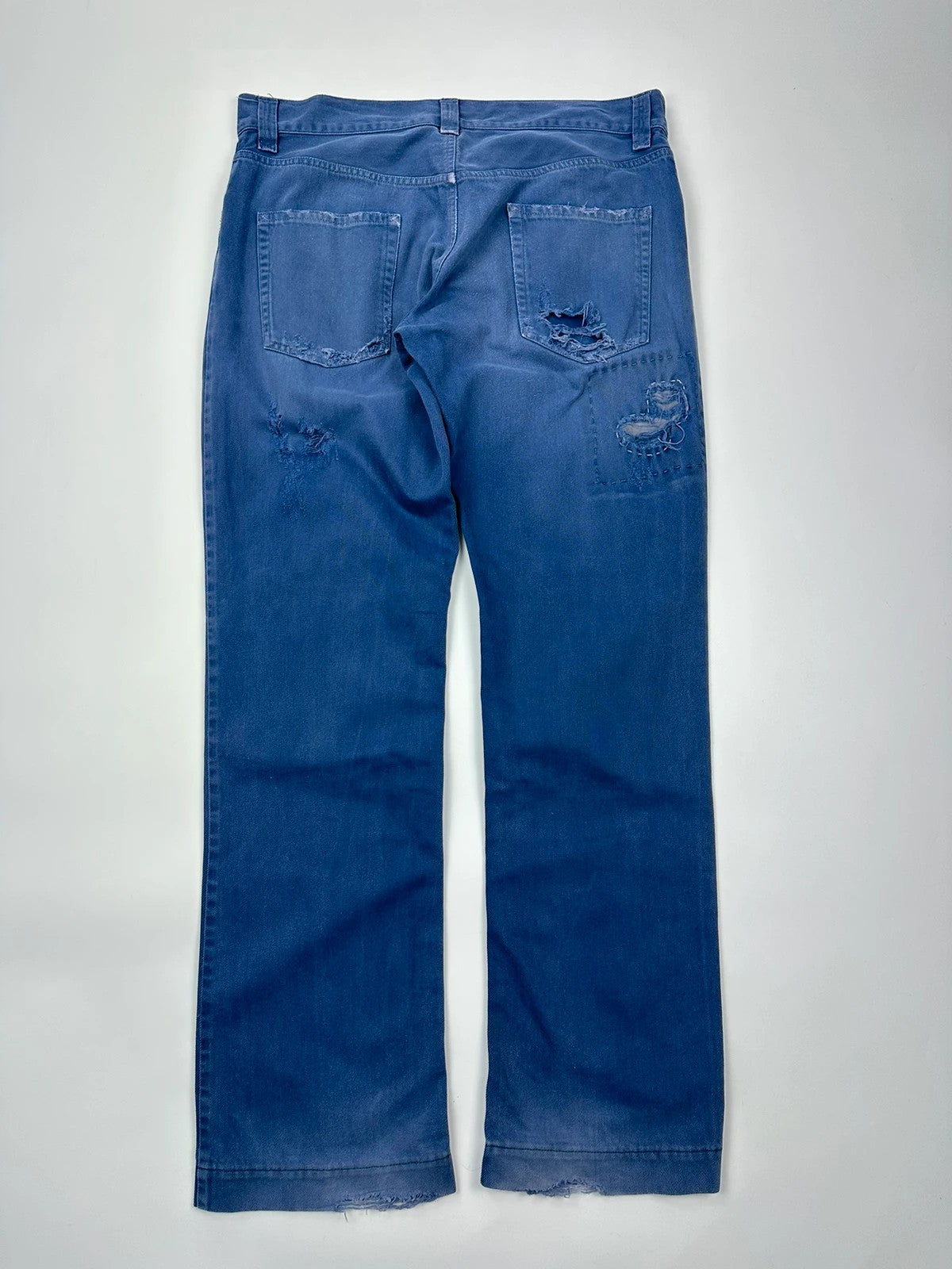 Dolce & Gabbana 00’s Repair French Blue WorkWear Denim Pants