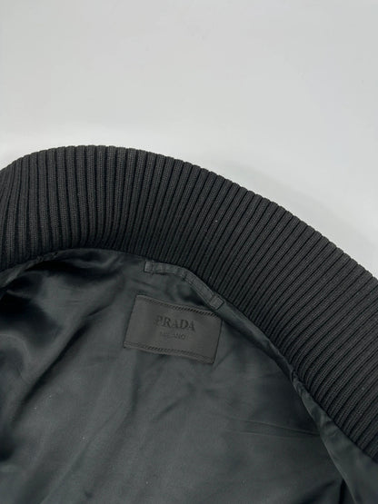 Prada Milano FW2008 Black Padded Army Multi Pockets Bomber Jacket