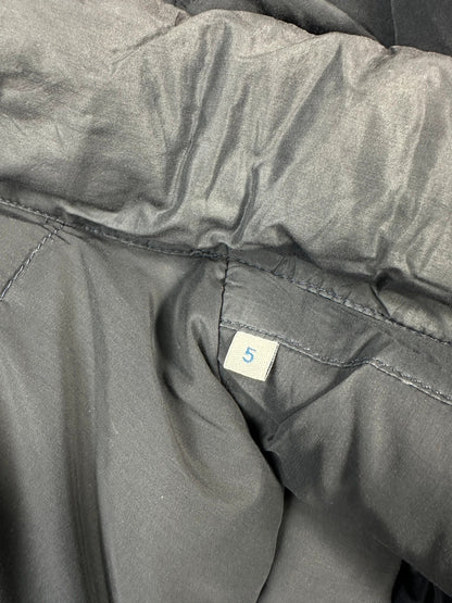 Moncler FW2005 French Logo Packed Down Puffer Hooded Jacket Navy Blue