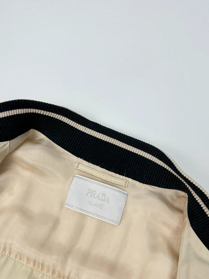 Prada Milano SS2010 Cream Bomber Jacket