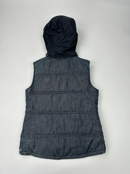 Prada Sport FW01 Denim Puffer Hooded Down Jacket