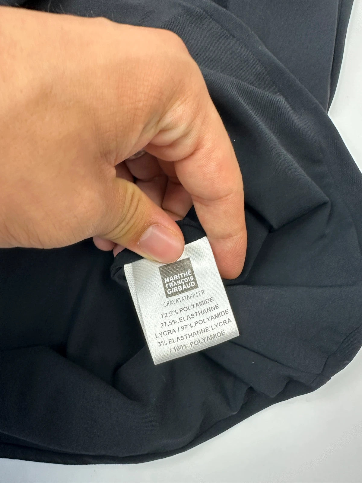 Marithé + François Girbaud 00’s Dark Navy Double Layer Tank Top