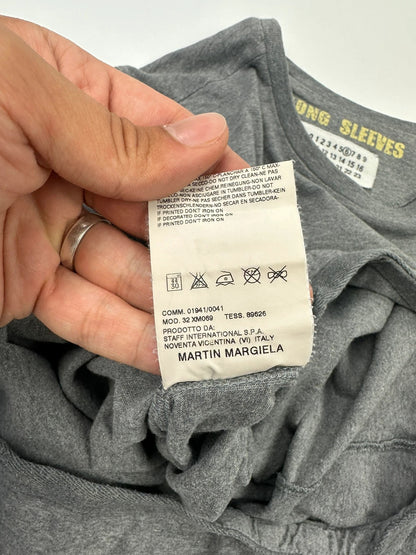 Martin Margiela 00’s Grey Laces Long Sleeves Tee