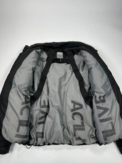 Marithé + François Girbaud 90’s ActLive Black Nylon Straps Puffer Down Jacket