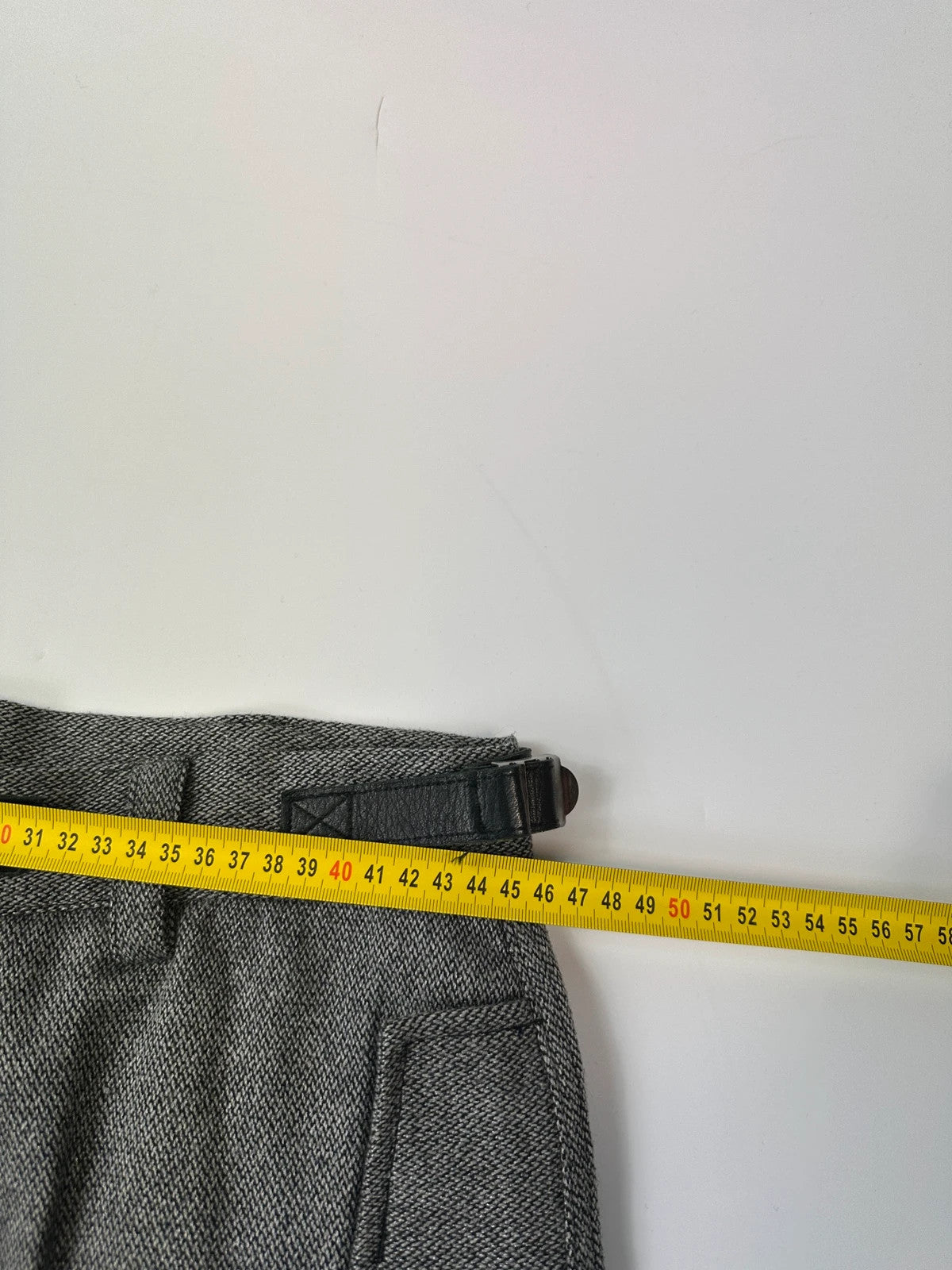 Emporio Armani FW2007 Grey Wool Wide Legs Dress Pants