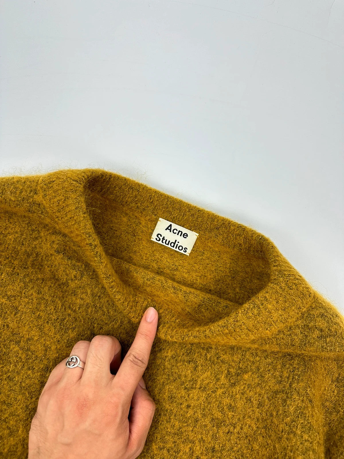 Acne Studio 00’s Ginger Yellow Boxy Sweater