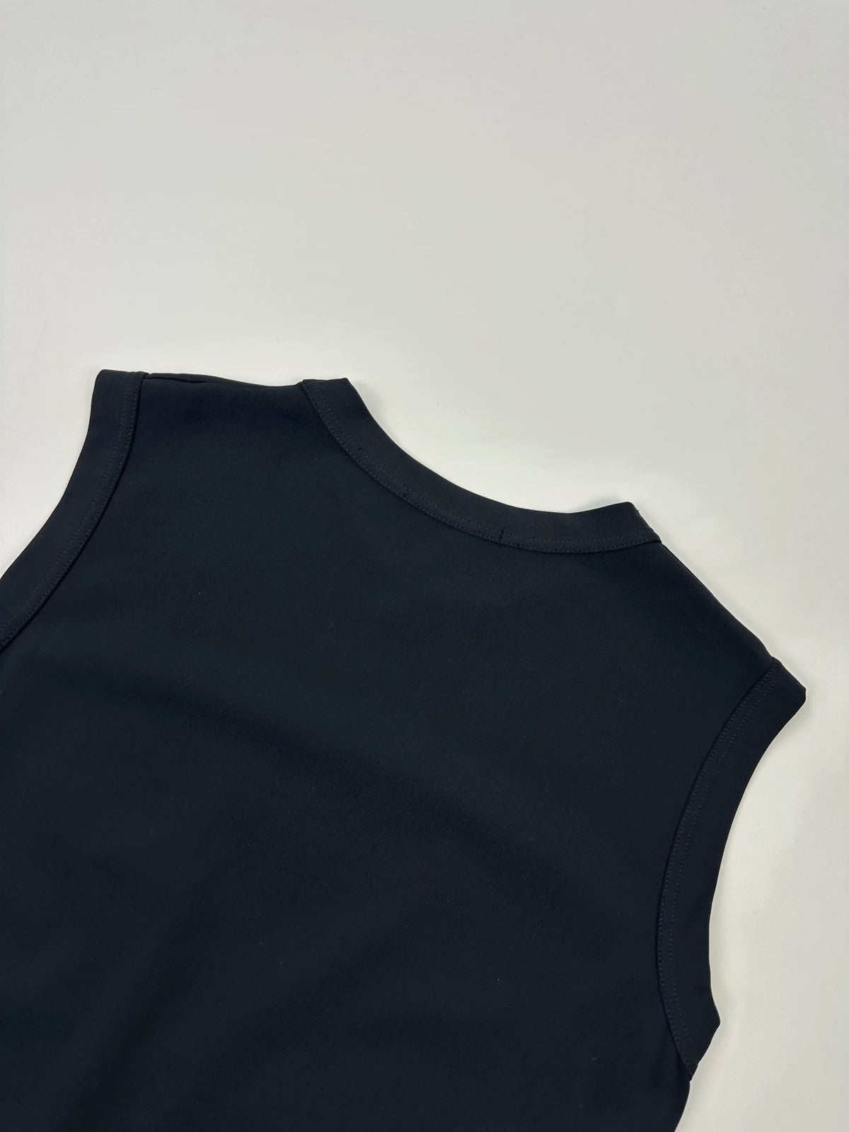 Marithé + François Girbaud 90’s Dark Navy Tech Nylon Belt Tank Top