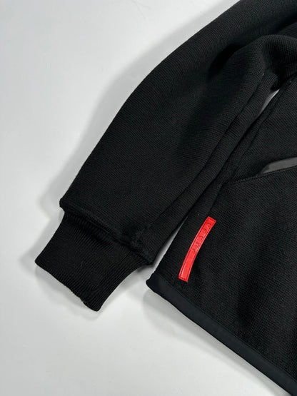 Prada Sport FW2006 Black Wool Hooded Jacket