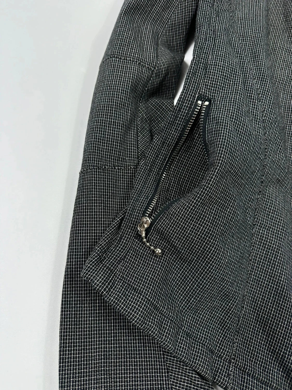 Marithé + Francois Girbaud jacket pied de poule veste fitted