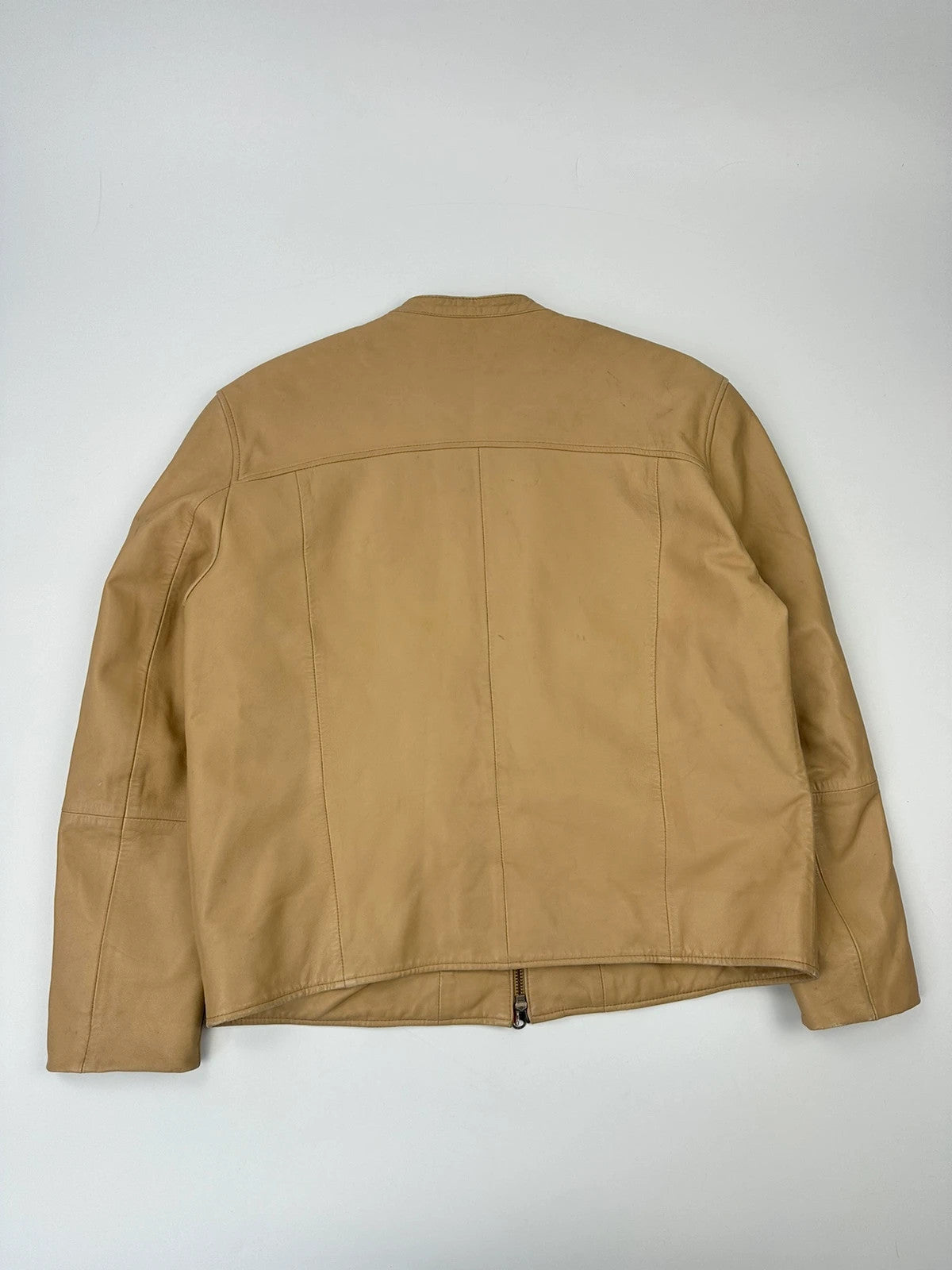 Givenchy 00’s Beige Leather Jacket Motor