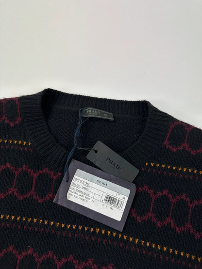 Prada Milano FW2018 Black Wool & Cashmere Knit Sweater