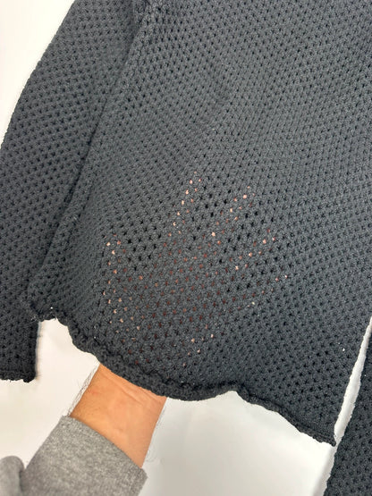 Dolce & Gabbana 00s Black Mesh Wool Knitted Sweater