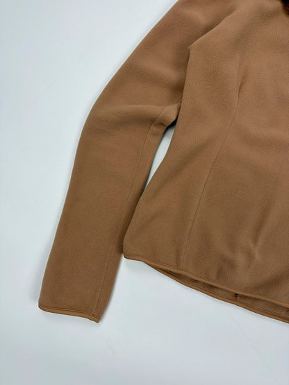 Prada Sport 00’s Beige Fleece & Fur Neck Sweater