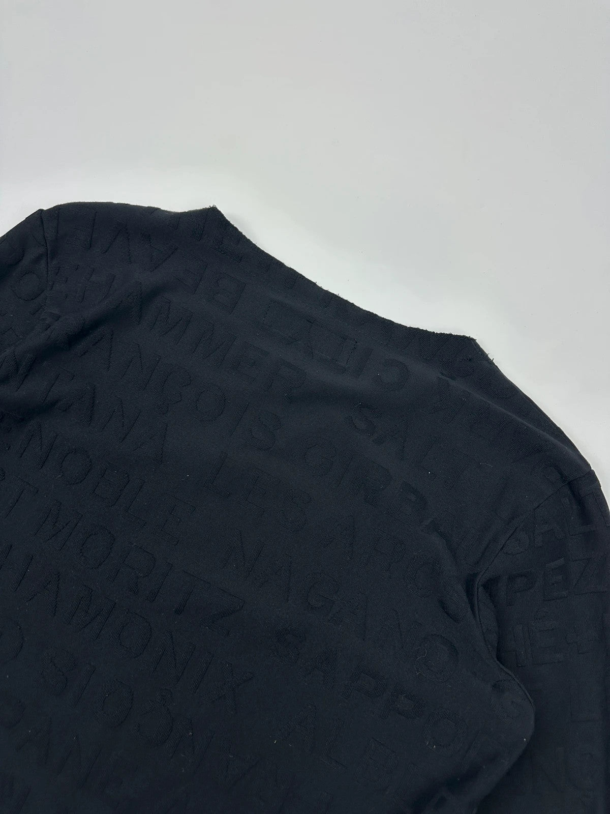 Marithé + François Girbaud 90s Actlive Lettering Black Longsleeves