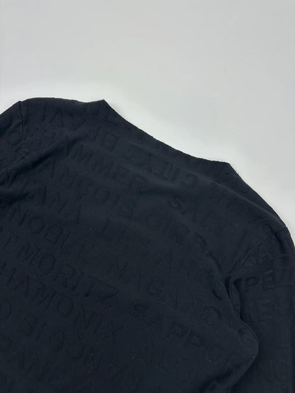 Marithé + François Girbaud 90s Actlive Lettering Black Longsleeves