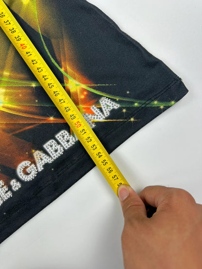 Dolce & Gabbana 00’s Mesh Strass Y2K Cyberpunk