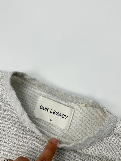 Our Legacy SS2016 Grey Cotton Layer Knit Tee