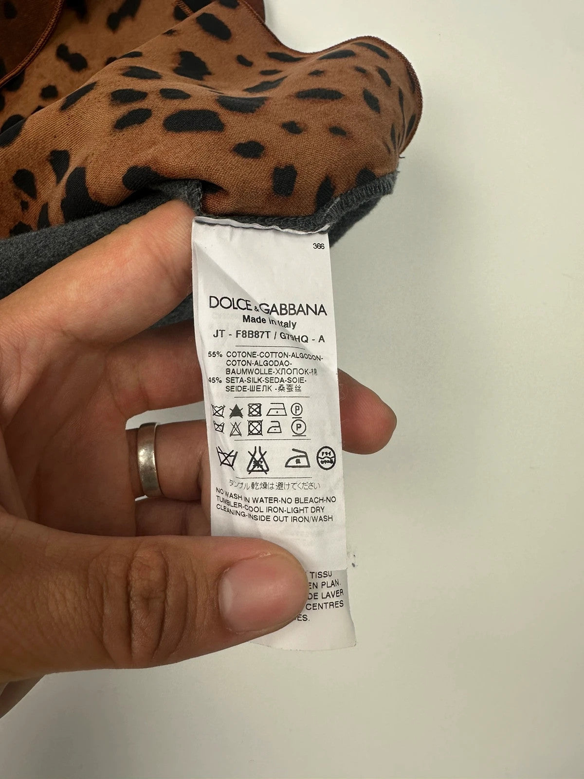 Dolce Gabbana 00’s Leopard Top Tank Top Silk