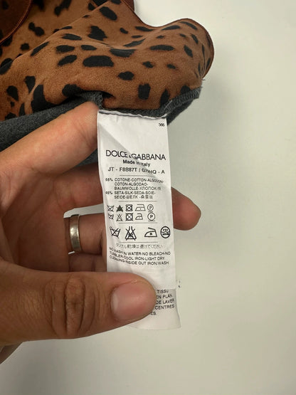 Dolce Gabbana 00’s Leopard Top Tank Top Silk
