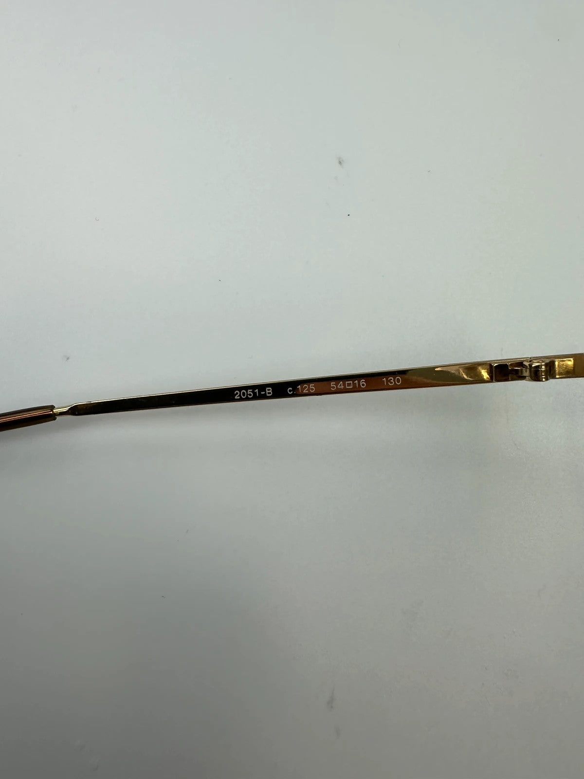 Chanel White Argent Gold Sunglasses Rimless Strass