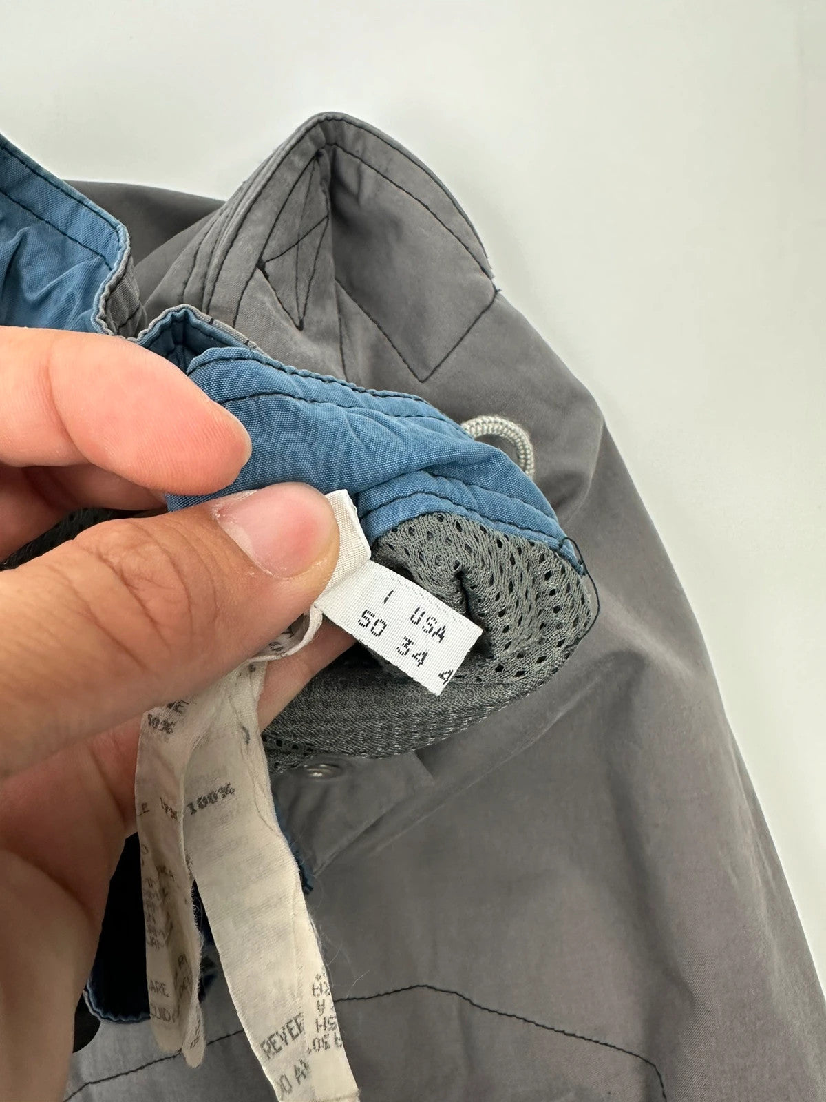 Armani Jeans 90’s Double Knee Grey Parachute Pants