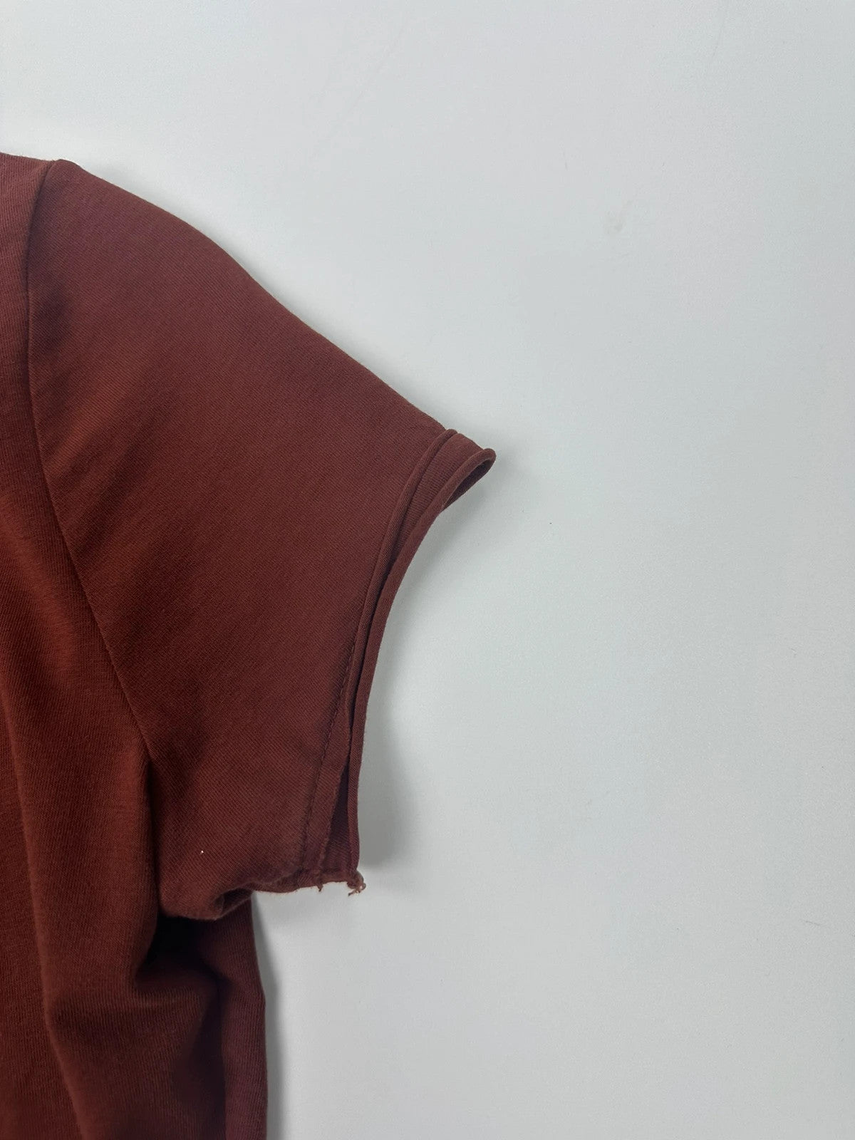 Jean Paul Gautier 00’s Printed Burgundy Top Tee