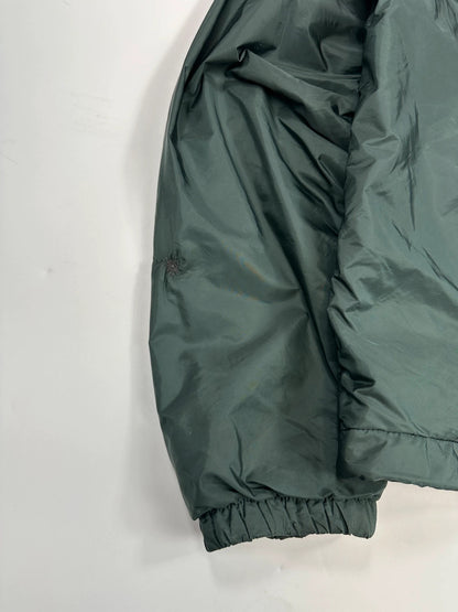 Prada Sport SS2016 Forest Green Triangle Nylon Padded Hooded Windbreaker Jacket