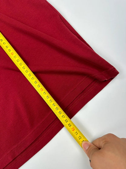 Prada Sport 00’s Red Burgundy Boxy Tee