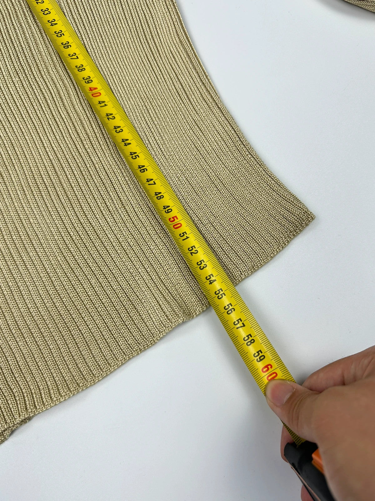 Prada Milano SS1998 Silk Beige Gold Boat Neck Sweater Longsleeve