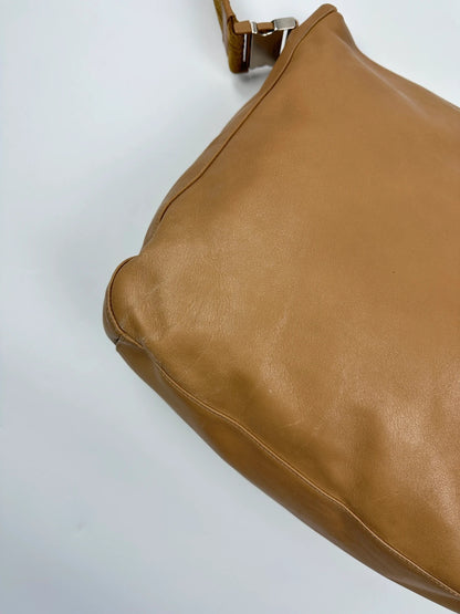 Prada Milano FW99 Beige Leather Messenger Straps Bag