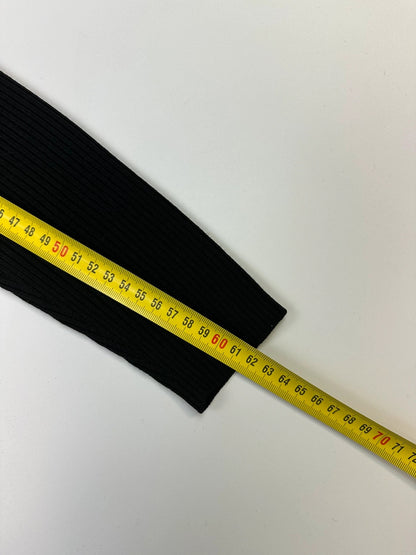 Prada Milano 00’s Black Ribbed Wool & Silk Longlseeves