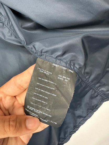 Prada Milano SS2009 Nylon Navy Blue White Stripes Shirt Jacket