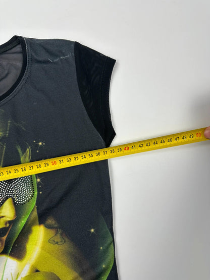 Dolce & Gabbana 00’s Mesh Strass Y2K Cyberpunk