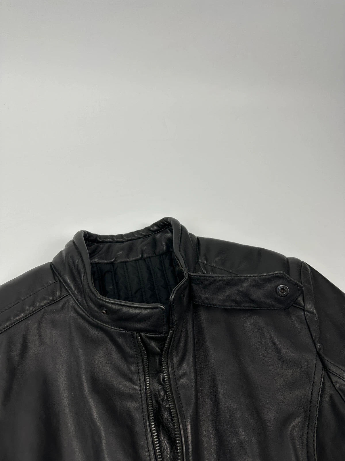 Prada Milano 90’s Motor Leather Jacket Bomber
