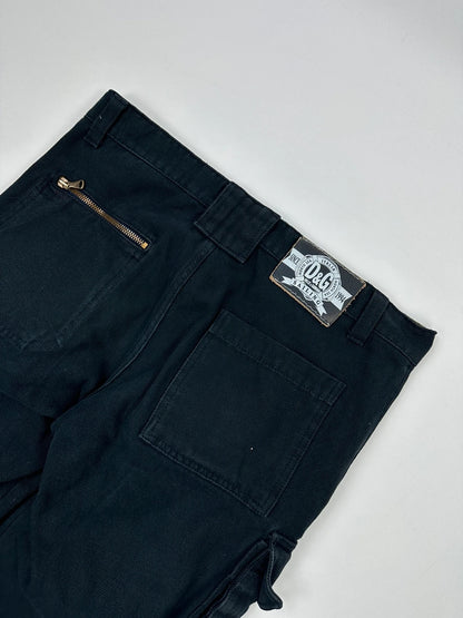 Dolce Gabbana FW2006 Heavy Thick Cargo Zip Navy Pants