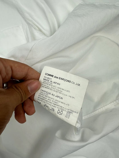 Comme Des Garçons 00’s White Cotton Simple  Dress Shirt